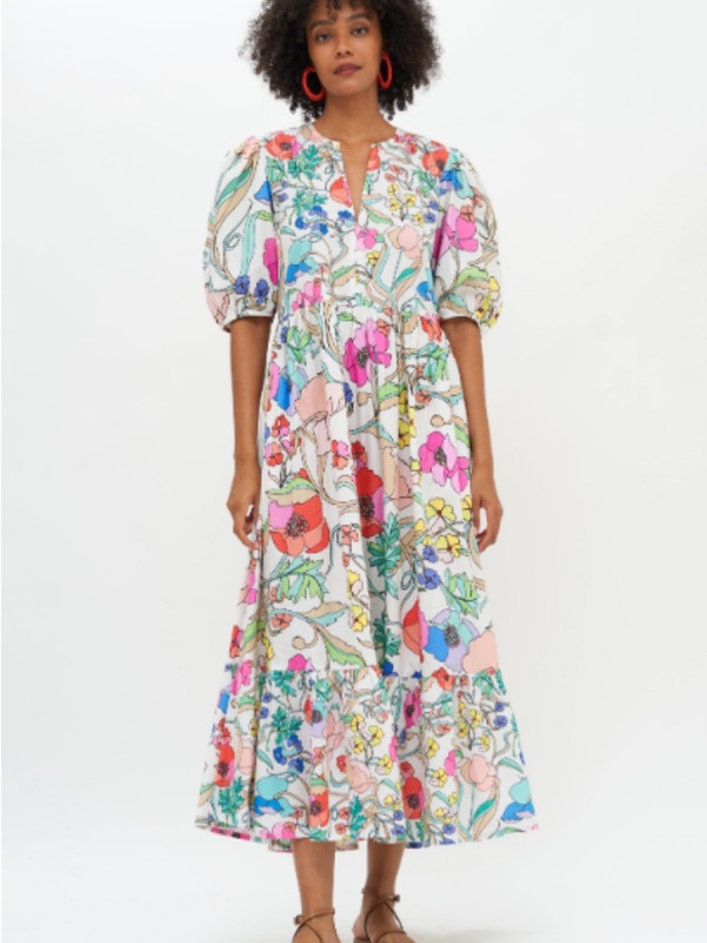 $315 Oliphant Puff Sleeve Dress